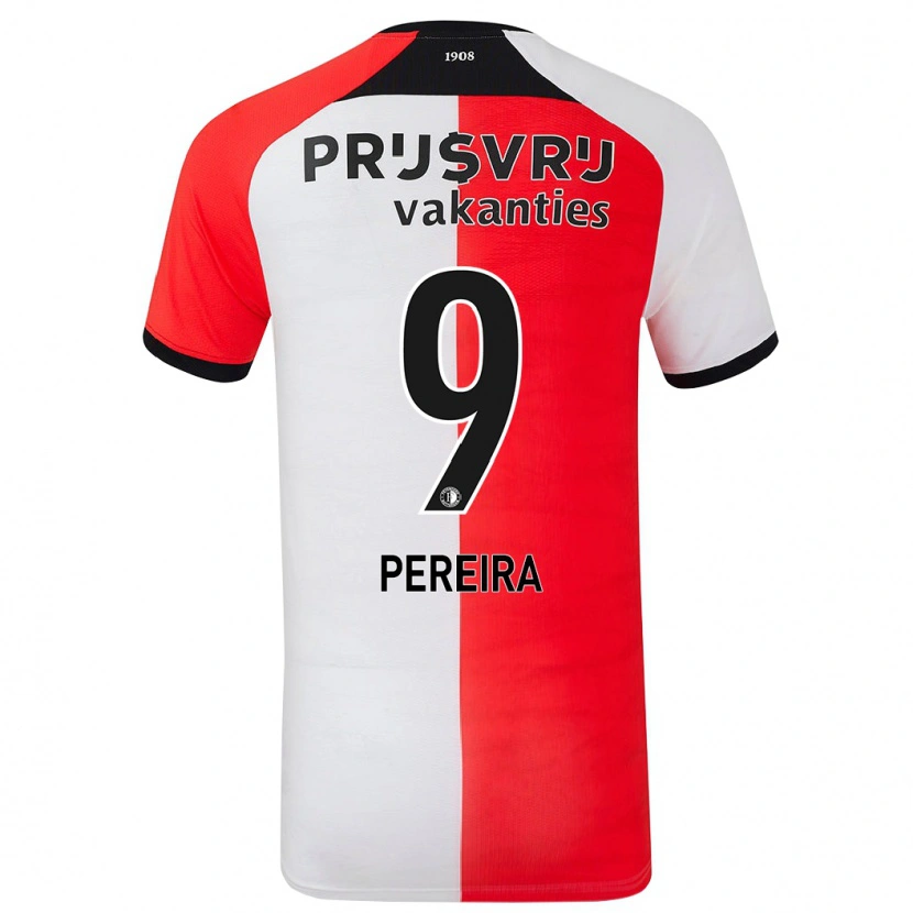 Danxen Kinderen Danilo Pereira #9 Rood Wit Thuisshirt Thuistenue 2024/25 T-Shirt