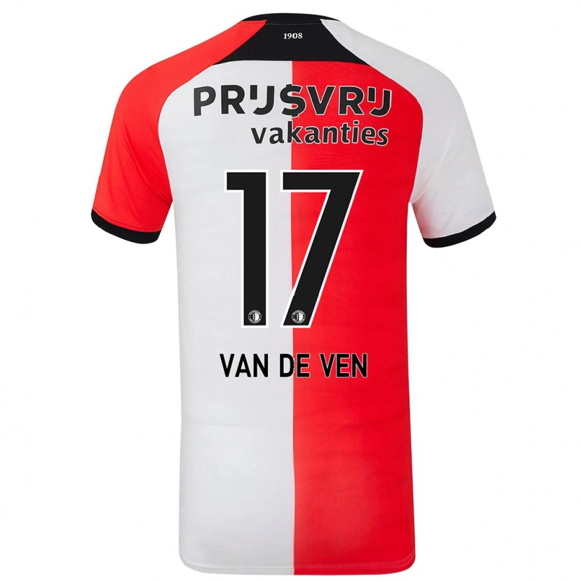 Danxen Kinderen Zoi Van De Ven #17 Rood Wit Thuisshirt Thuistenue 2024/25 T-Shirt