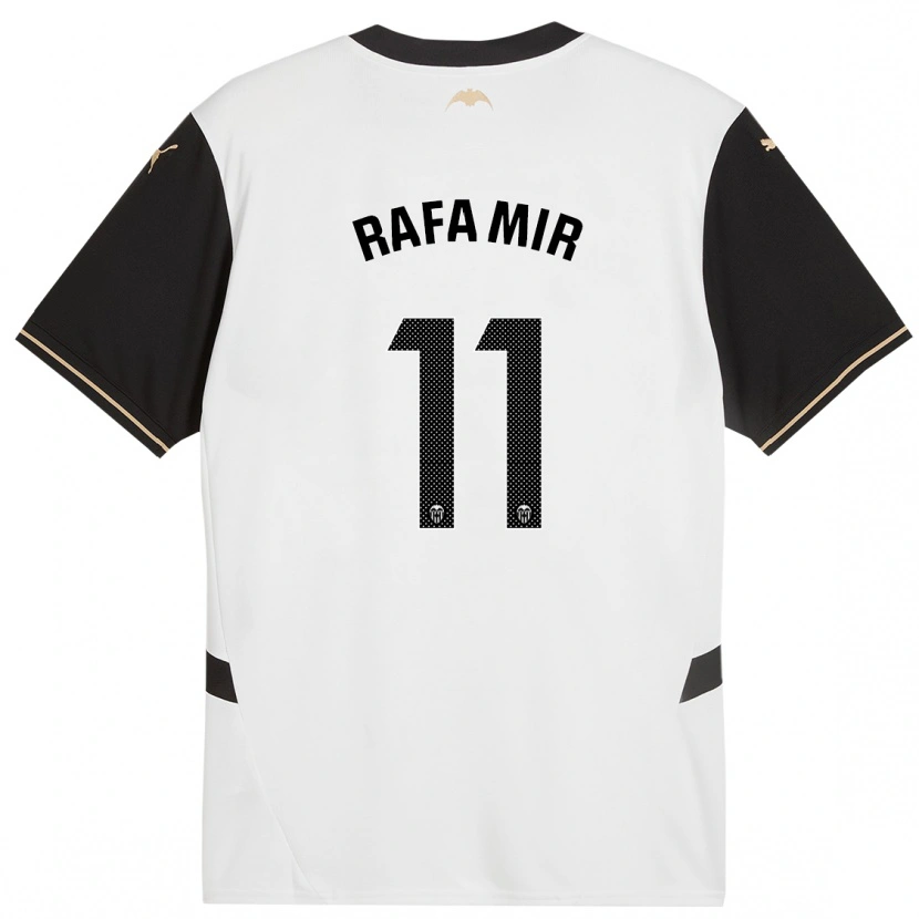 Danxen Kinderen Rafa Mir #11 Wit Zwart Thuisshirt Thuistenue 2024/25 T-Shirt