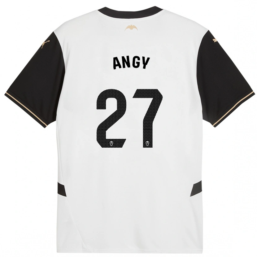 Danxen Kinderen Angy #27 Wit Zwart Thuisshirt Thuistenue 2024/25 T-Shirt