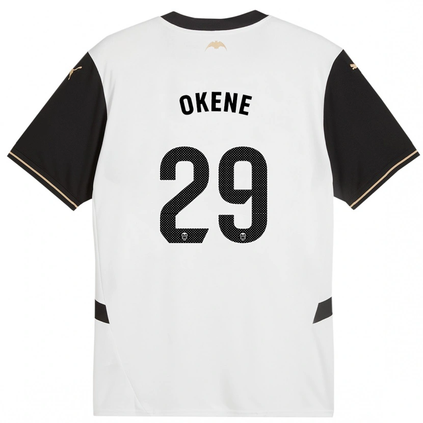 Danxen Kinderen Andrea Okene #29 Wit Zwart Thuisshirt Thuistenue 2024/25 T-Shirt