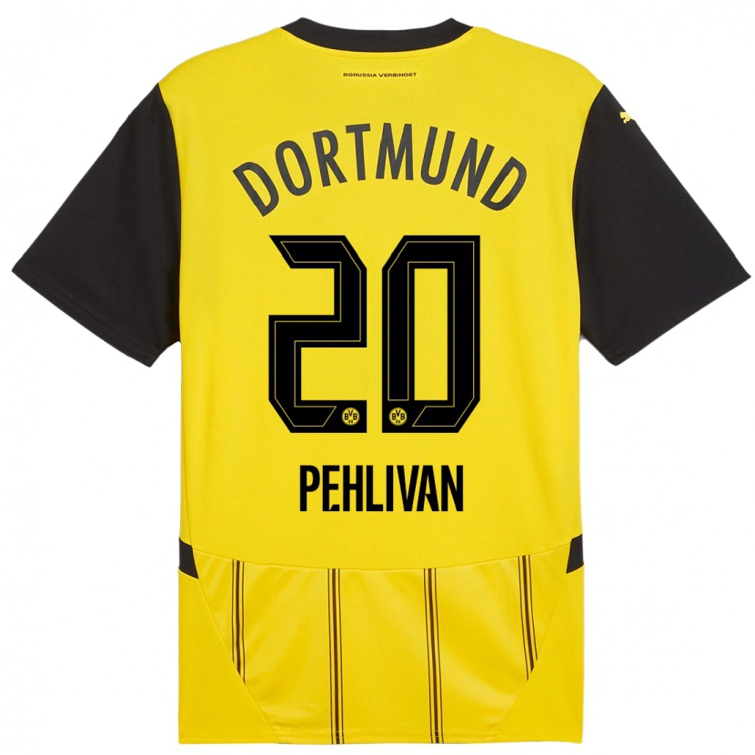 Danxen Kinderen Miran Pehlivan #20 Geel Zwart Thuisshirt Thuistenue 2024/25 T-Shirt