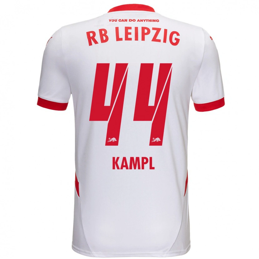 Danxen Kinderen Kevin Kampl #44 Wit Rood Thuisshirt Thuistenue 2024/25 T-Shirt