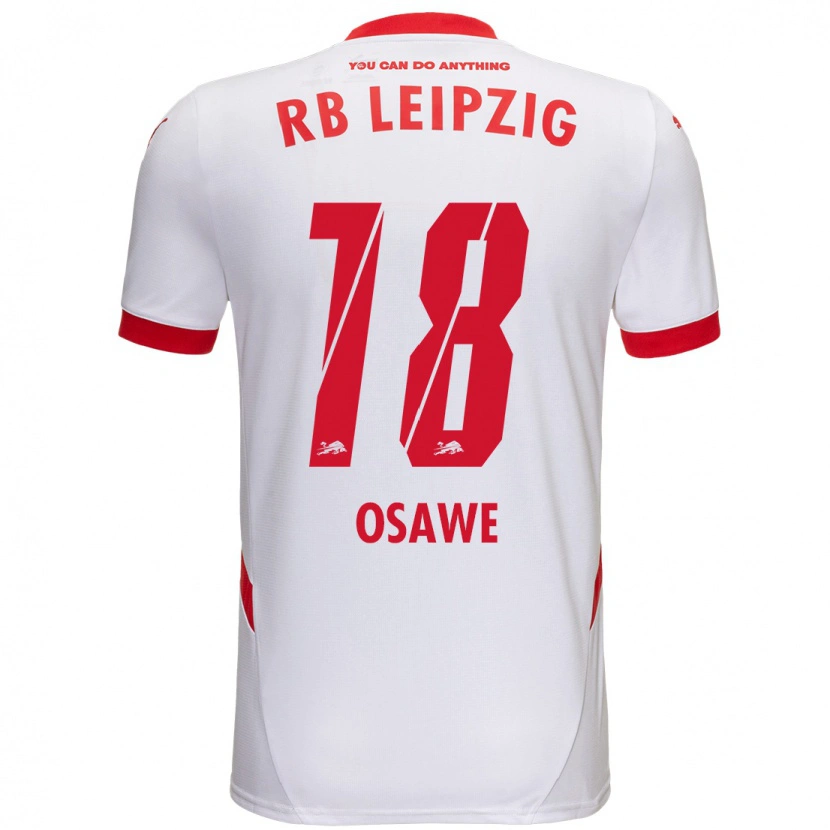 Danxen Kinderen Winners Osawe #18 Wit Rood Thuisshirt Thuistenue 2024/25 T-Shirt