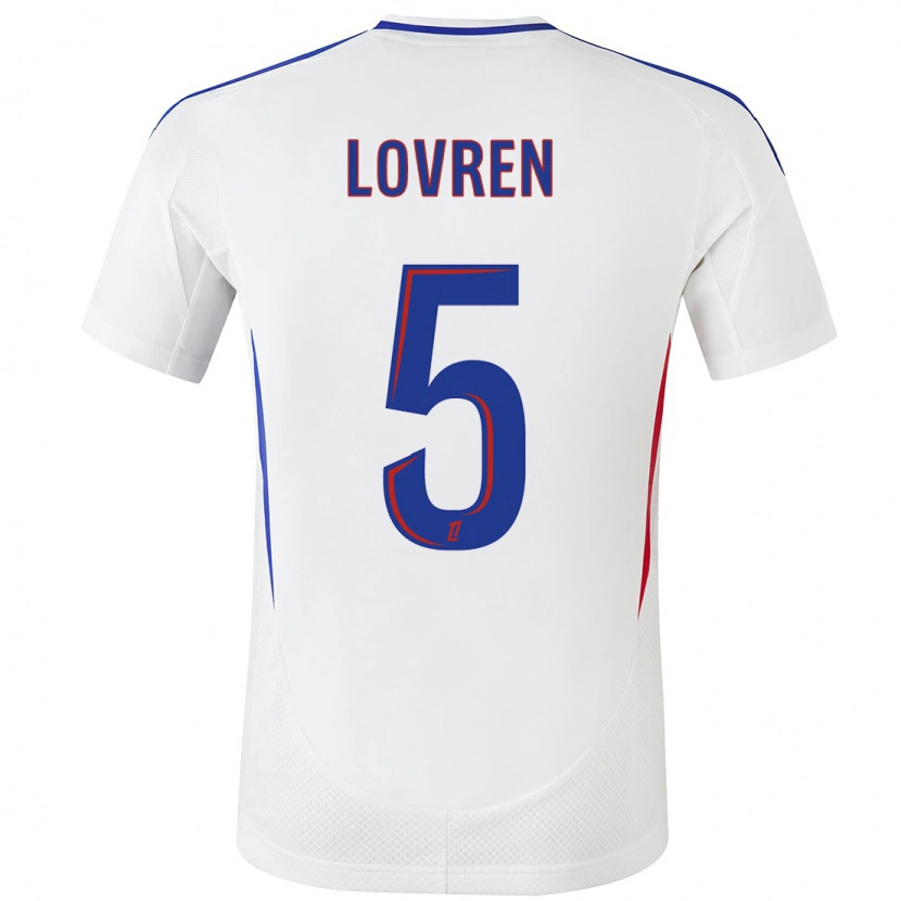 Danxen Kinderen Dejan Lovren #5 Wit Blauw Thuisshirt Thuistenue 2024/25 T-Shirt