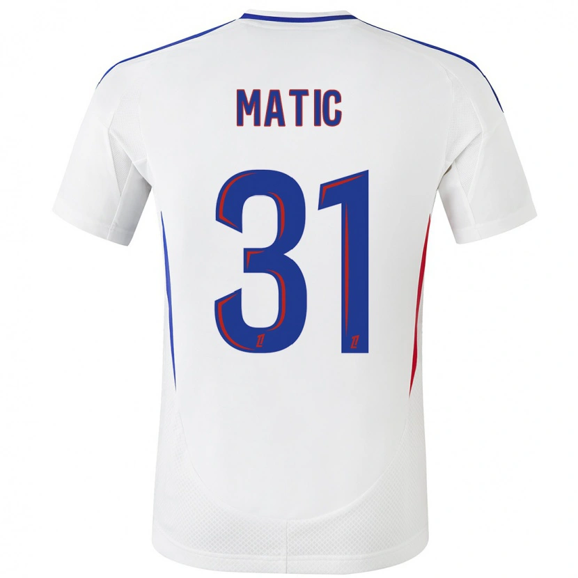 Danxen Kinderen Nemanja Matic #31 Wit Blauw Thuisshirt Thuistenue 2024/25 T-Shirt