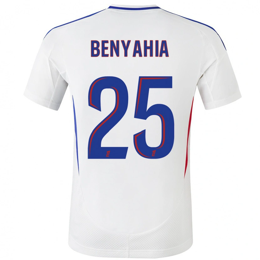 Danxen Kinderen Ines Benyahia #25 Wit Blauw Thuisshirt Thuistenue 2024/25 T-Shirt