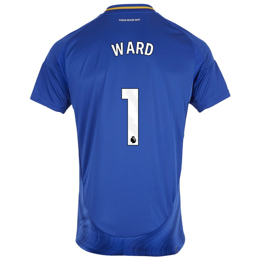 Danxen Kinderen Danny Ward #1 Blauw Wit Thuisshirt Thuistenue 2024/25 T-Shirt