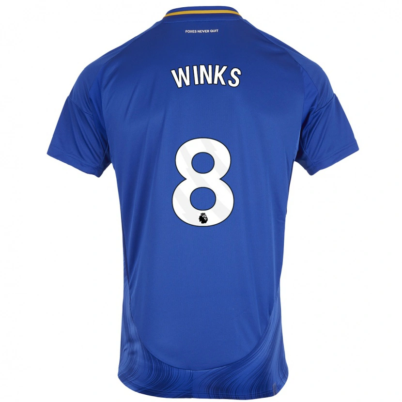 Danxen Kinderen Harry Winks #8 Blauw Wit Thuisshirt Thuistenue 2024/25 T-Shirt