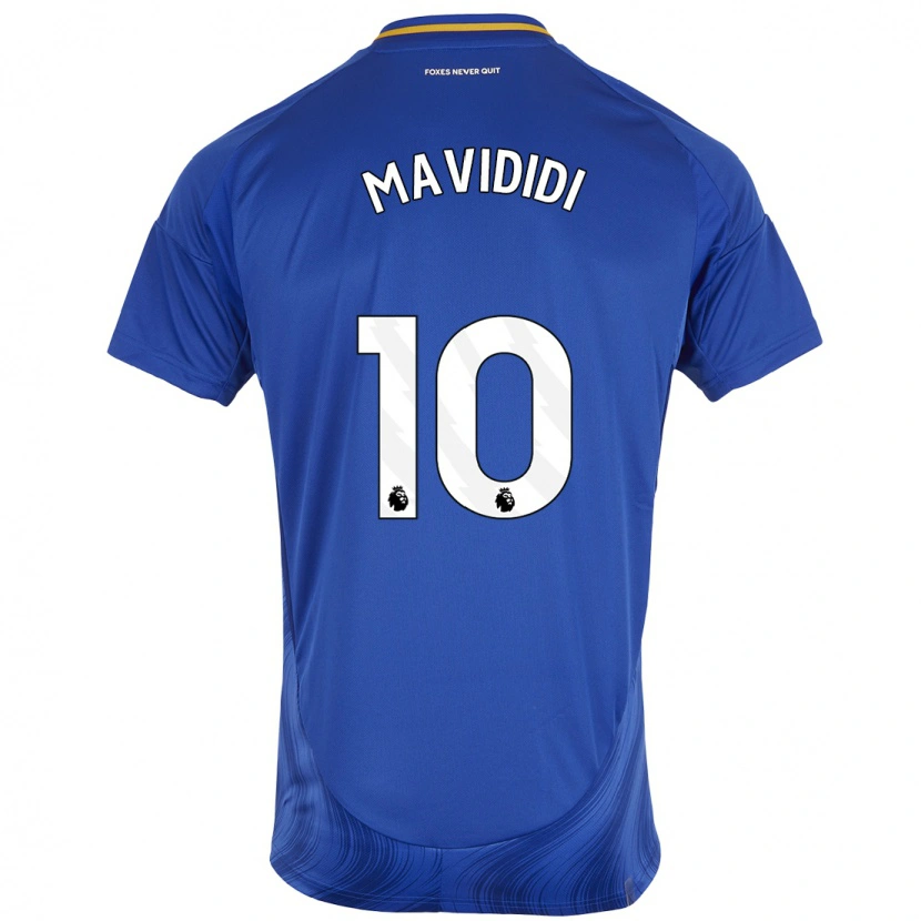 Danxen Kinderen Stephy Mavididi #10 Blauw Wit Thuisshirt Thuistenue 2024/25 T-Shirt