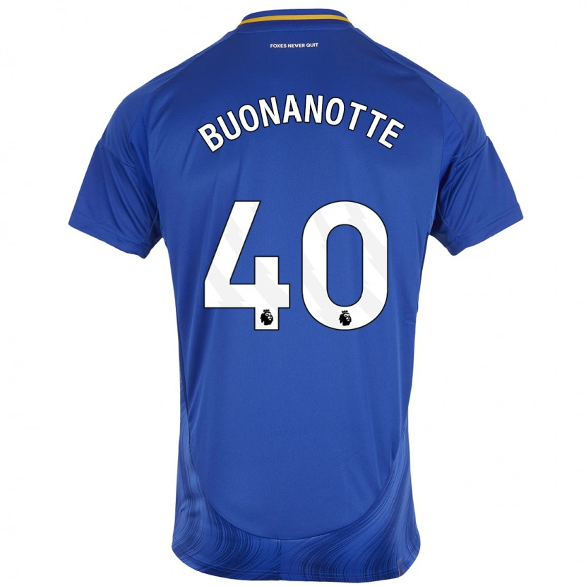 Danxen Kinderen Facundo Buonanotte #40 Blauw Wit Thuisshirt Thuistenue 2024/25 T-Shirt