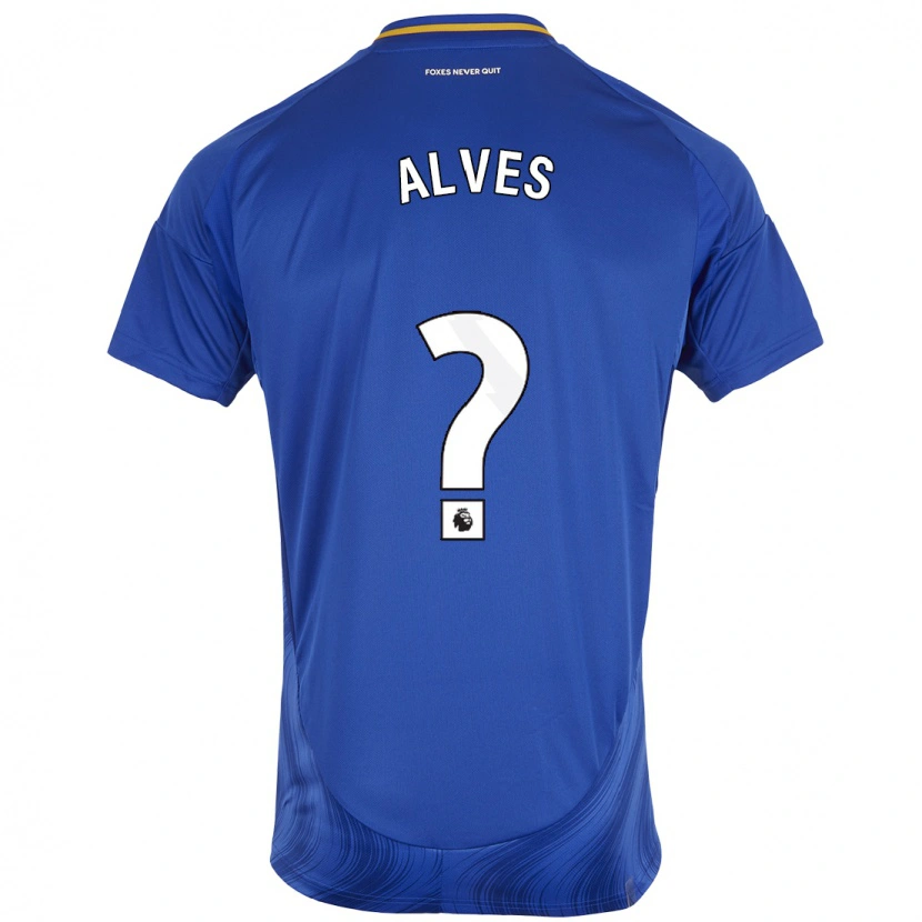 Danxen Kinderen Will Alves #0 Blauw Wit Thuisshirt Thuistenue 2024/25 T-Shirt