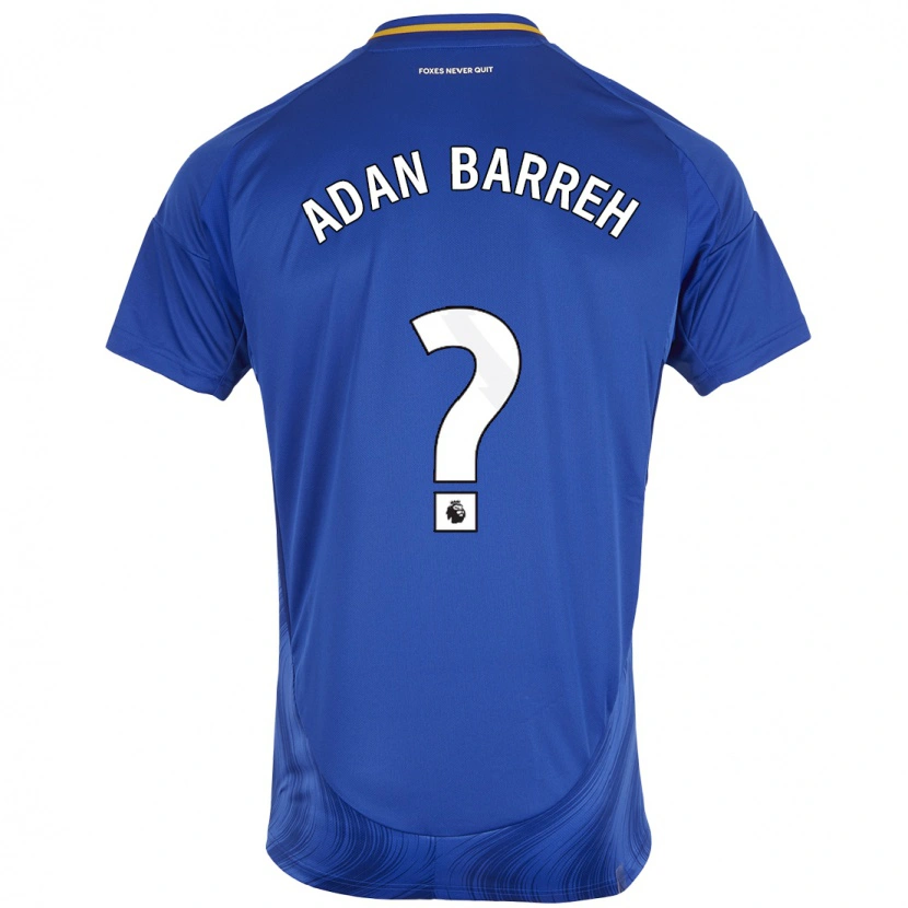 Danxen Kinderen Hassan Adan Barreh #0 Blauw Wit Thuisshirt Thuistenue 2024/25 T-Shirt