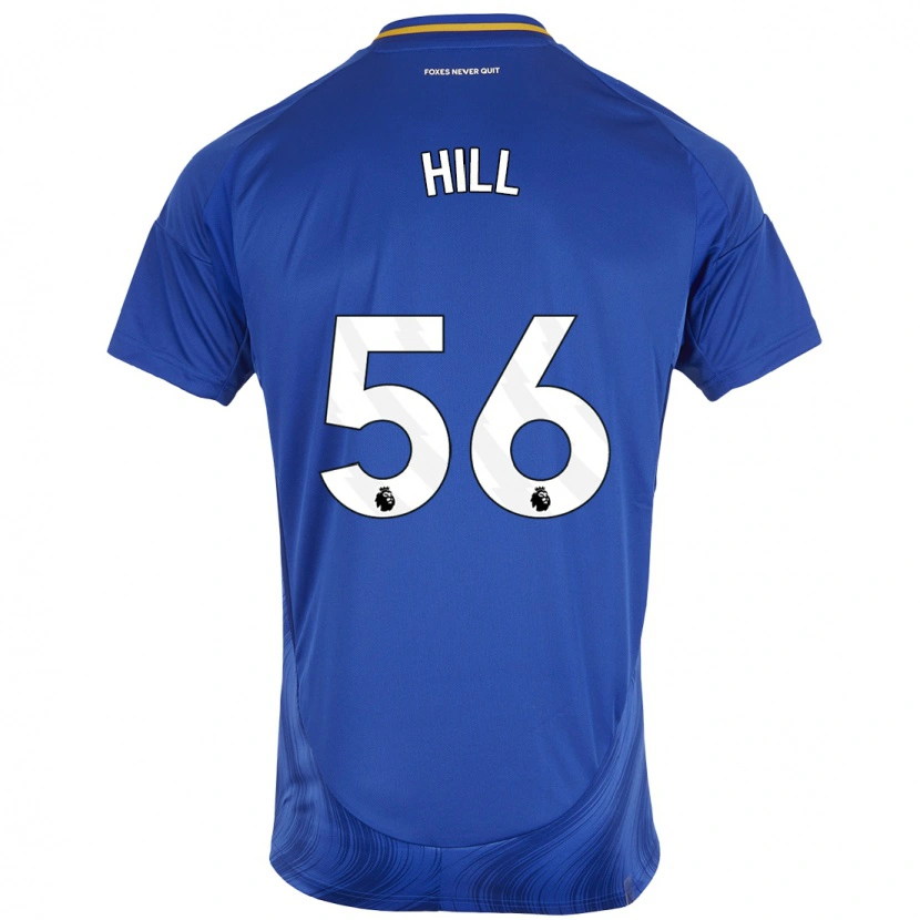 Danxen Kinderen Deniche Hill #56 Blauw Wit Thuisshirt Thuistenue 2024/25 T-Shirt