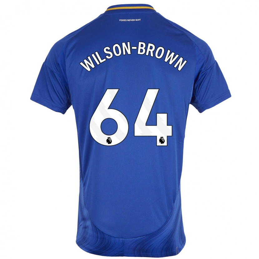 Danxen Kinderen Tom Wilson-Brown #64 Blauw Wit Thuisshirt Thuistenue 2024/25 T-Shirt