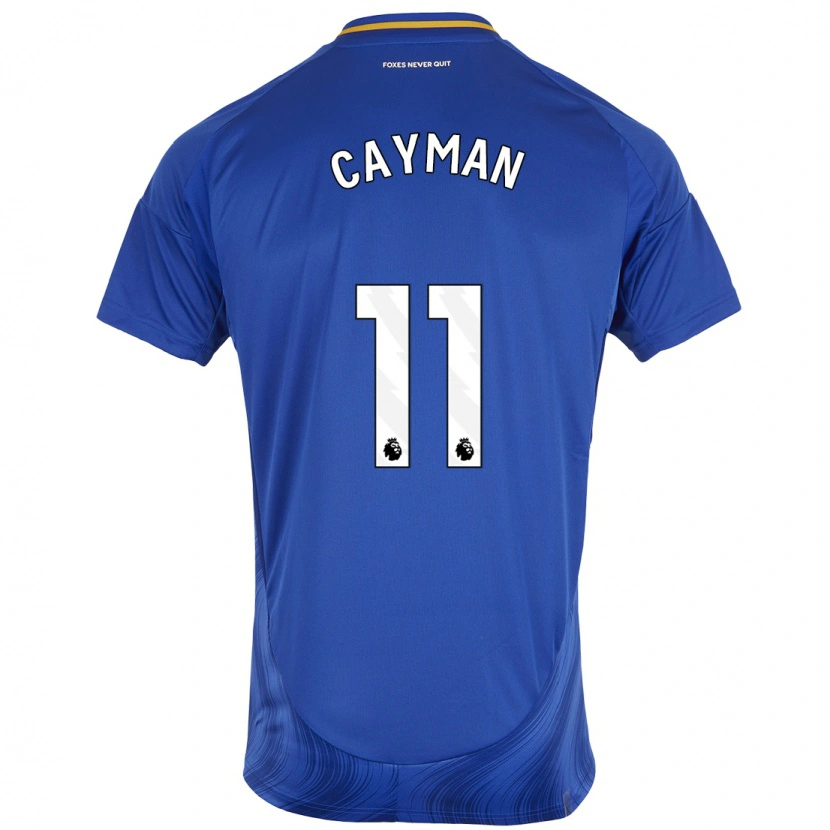 Danxen Kinderen Janice Cayman #11 Blauw Wit Thuisshirt Thuistenue 2024/25 T-Shirt