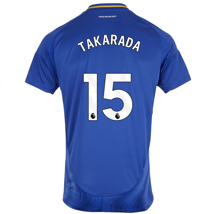 Danxen Kinderen Saori Takarada #15 Blauw Wit Thuisshirt Thuistenue 2024/25 T-Shirt