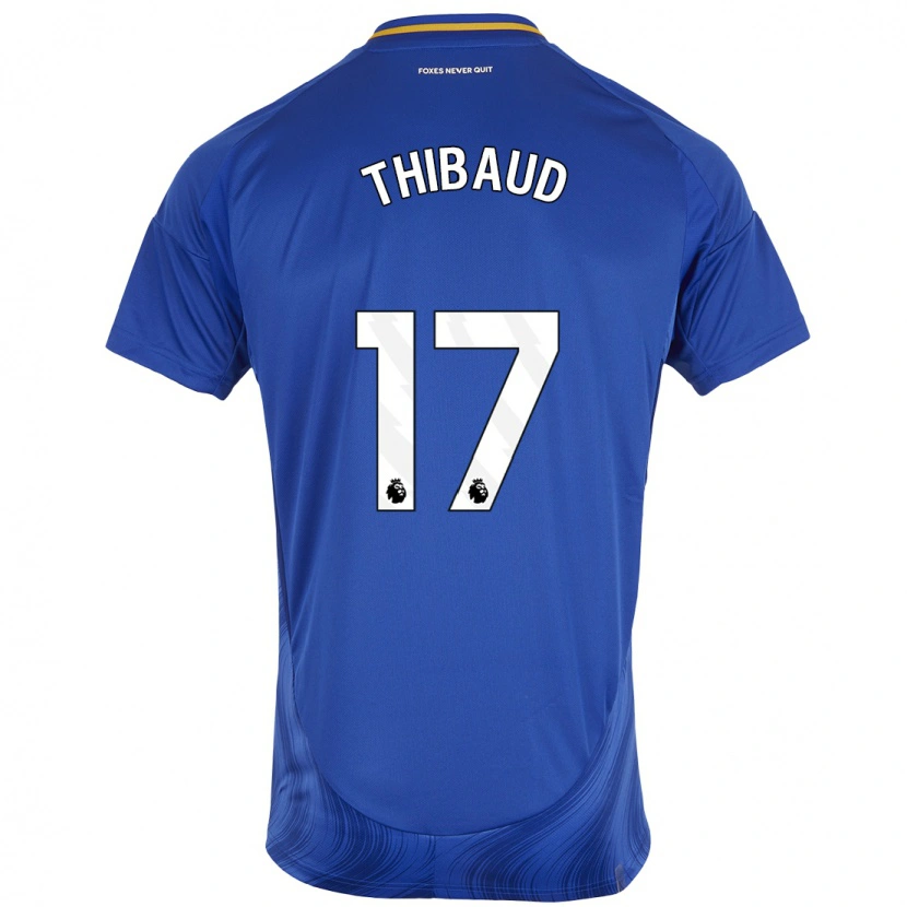 Danxen Kinderen Julie Thibaud #17 Blauw Wit Thuisshirt Thuistenue 2024/25 T-Shirt