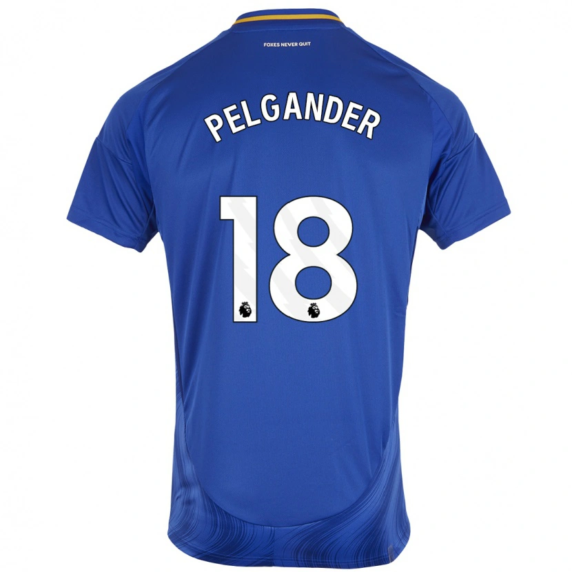 Danxen Kinderen Emilia Pelgander #18 Blauw Wit Thuisshirt Thuistenue 2024/25 T-Shirt