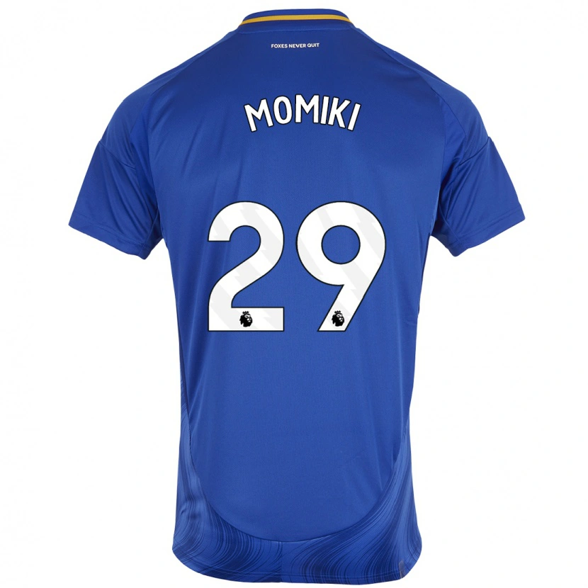 Danxen Kinderen Yuka Momiki #29 Blauw Wit Thuisshirt Thuistenue 2024/25 T-Shirt