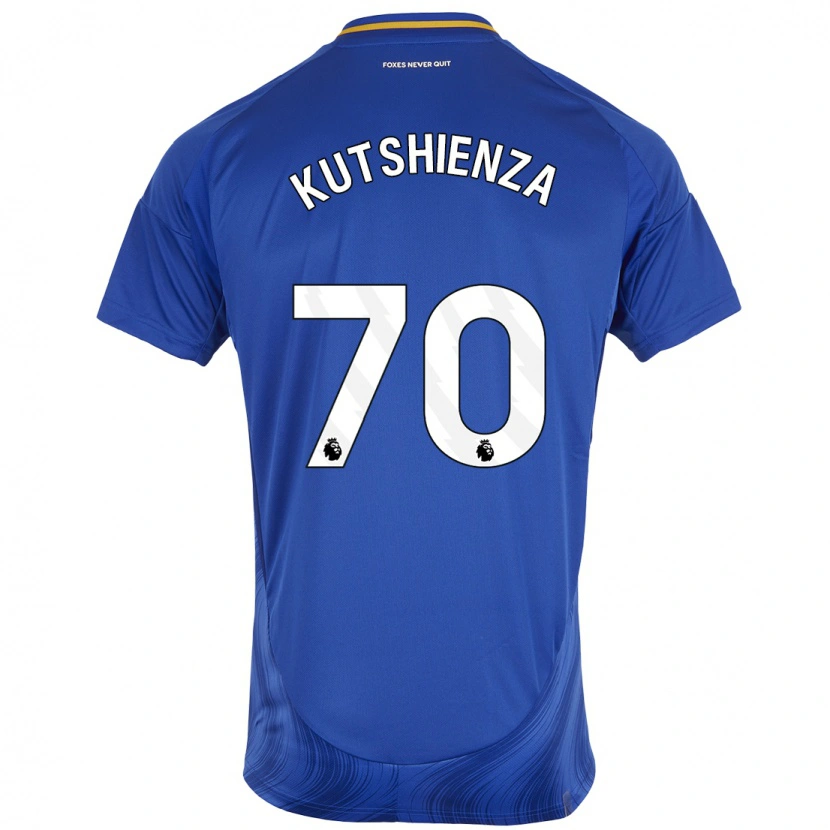 Danxen Kinderen Jesper Kutshienza #70 Blauw Wit Thuisshirt Thuistenue 2024/25 T-Shirt