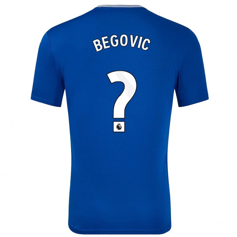 Danxen Kinderen Asmir Begovic #0 Blauw Met Thuisshirt Thuistenue 2024/25 T-Shirt