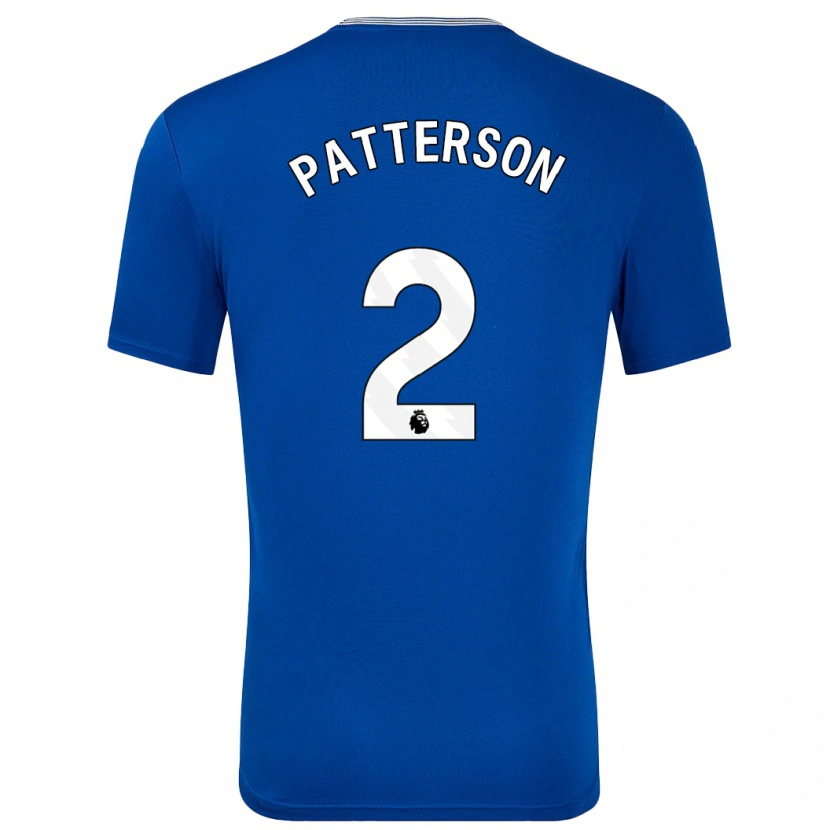 Danxen Kinderen Nathan Patterson #2 Blauw Met Thuisshirt Thuistenue 2024/25 T-Shirt