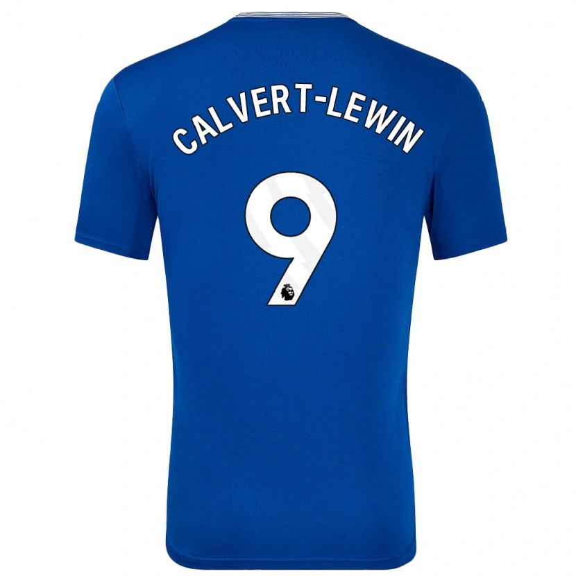 Danxen Kinderen Dominic Calvert-Lewin #9 Blauw Met Thuisshirt Thuistenue 2024/25 T-Shirt