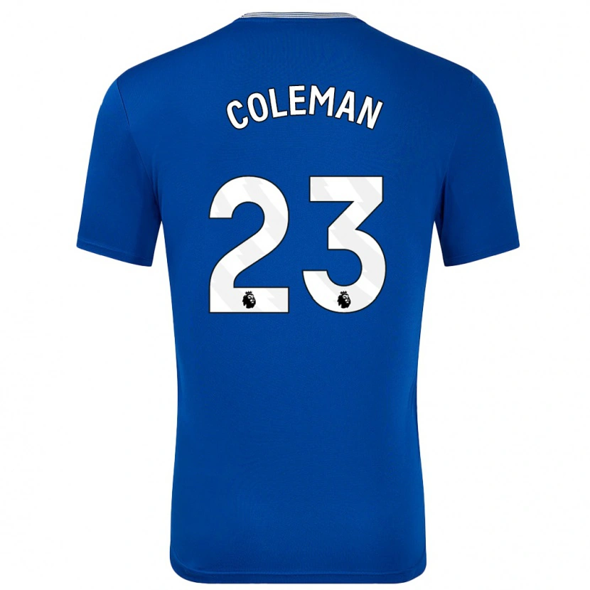 Danxen Kinderen Séamus Coleman #23 Blauw Met Thuisshirt Thuistenue 2024/25 T-Shirt