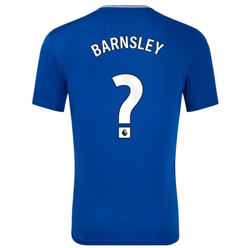 Danxen Kinderen Fraser Barnsley #0 Blauw Met Thuisshirt Thuistenue 2024/25 T-Shirt