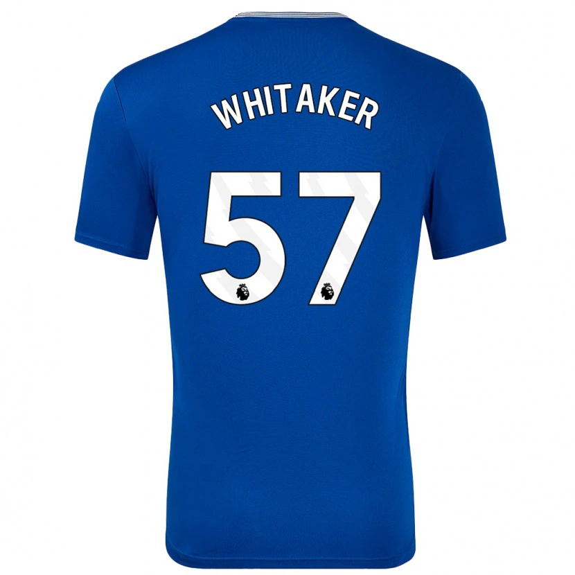 Danxen Kinderen Charlie Whitaker #57 Blauw Met Thuisshirt Thuistenue 2024/25 T-Shirt