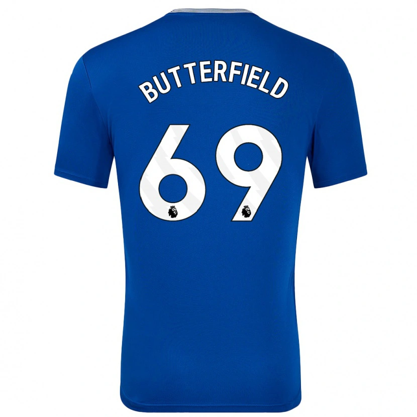 Danxen Kinderen Luke Butterfield #69 Blauw Met Thuisshirt Thuistenue 2024/25 T-Shirt