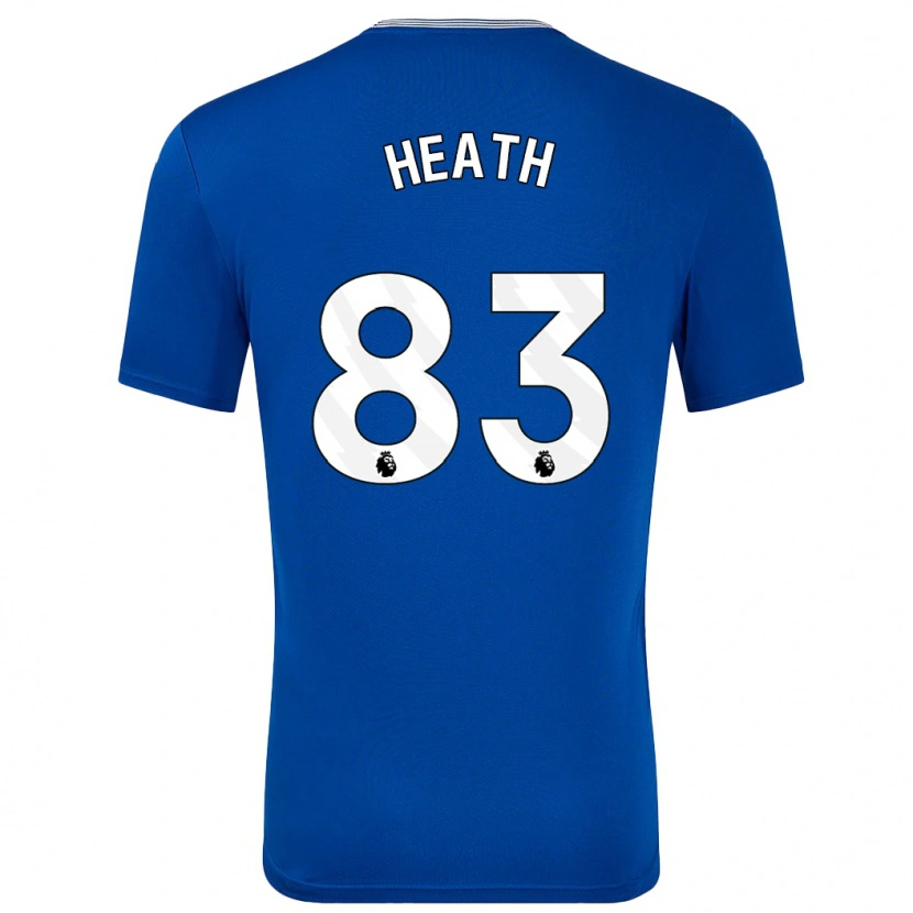 Danxen Kinderen Isaac Heath #83 Blauw Met Thuisshirt Thuistenue 2024/25 T-Shirt