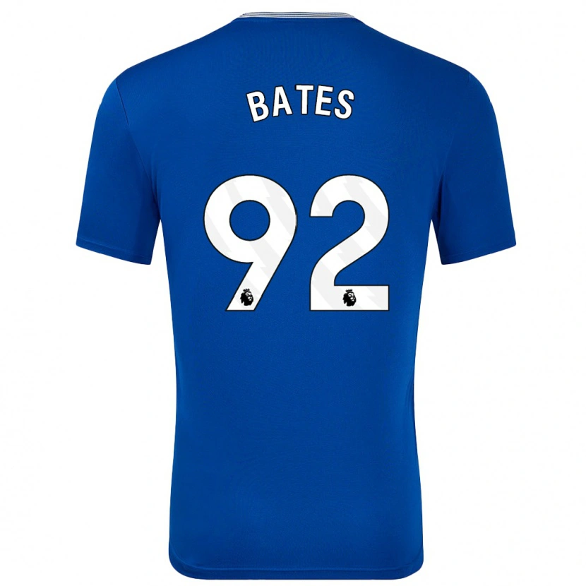 Danxen Kinderen Callum Bates #92 Blauw Met Thuisshirt Thuistenue 2024/25 T-Shirt