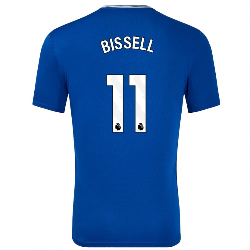 Danxen Kinderen Emma Bissell #11 Blauw Met Thuisshirt Thuistenue 2024/25 T-Shirt