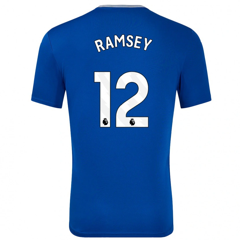 Danxen Kinderen Emily Ramsey #12 Blauw Met Thuisshirt Thuistenue 2024/25 T-Shirt