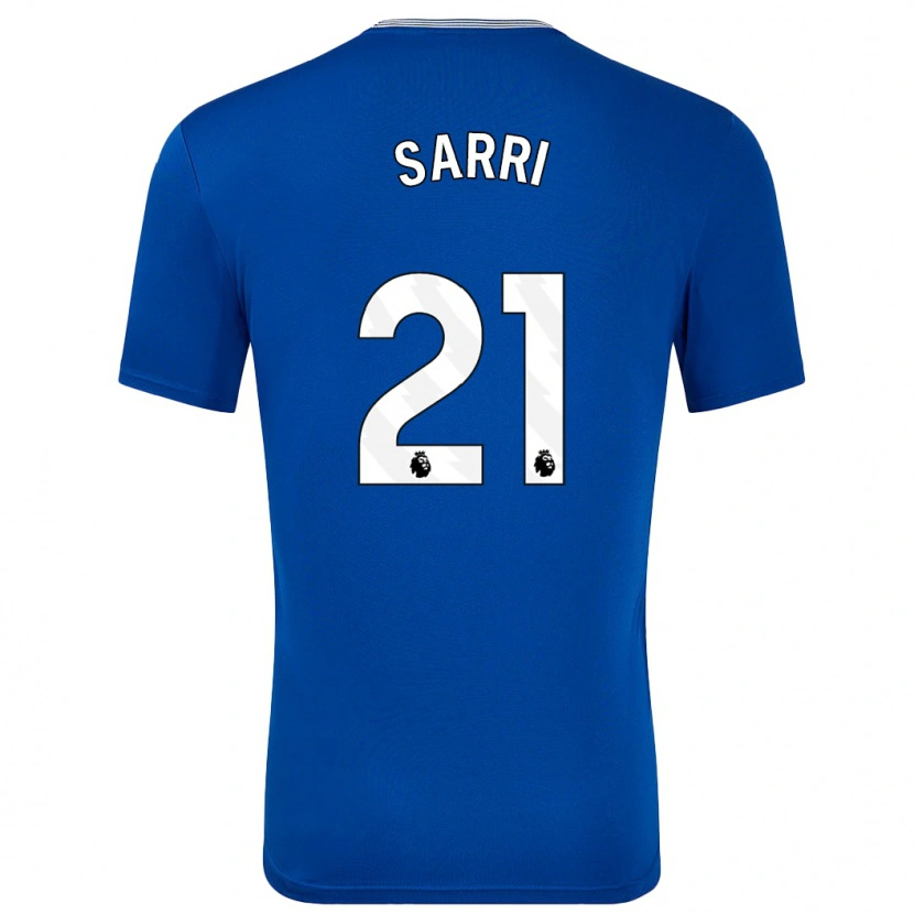 Danxen Kinderen Veatriki Sarri #21 Blauw Met Thuisshirt Thuistenue 2024/25 T-Shirt