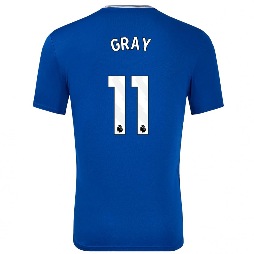 Danxen Kinderen Demarai Gray #11 Blauw Met Thuisshirt Thuistenue 2024/25 T-Shirt