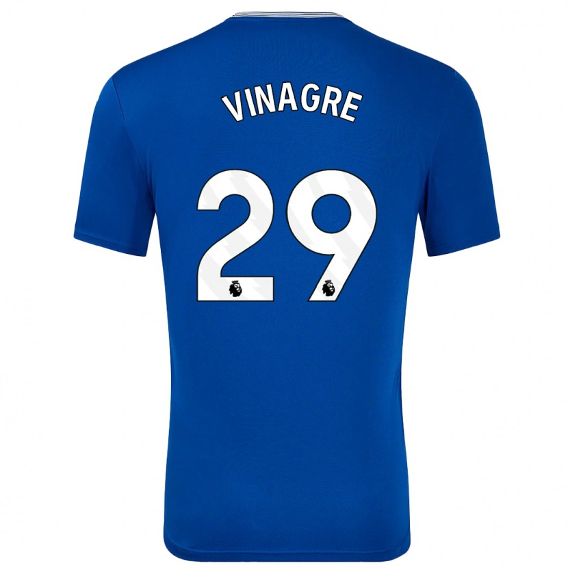 Danxen Kinderen Ruben Vinagre #29 Blauw Met Thuisshirt Thuistenue 2024/25 T-Shirt