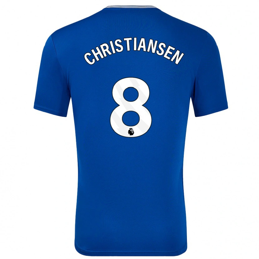 Danxen Kinderen Izzy Christiansen #8 Blauw Met Thuisshirt Thuistenue 2024/25 T-Shirt