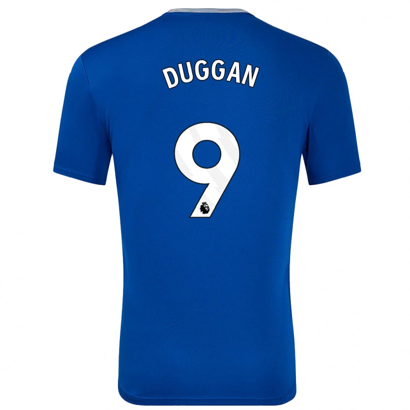 Danxen Kinderen Toni Duggan #9 Blauw Met Thuisshirt Thuistenue 2024/25 T-Shirt