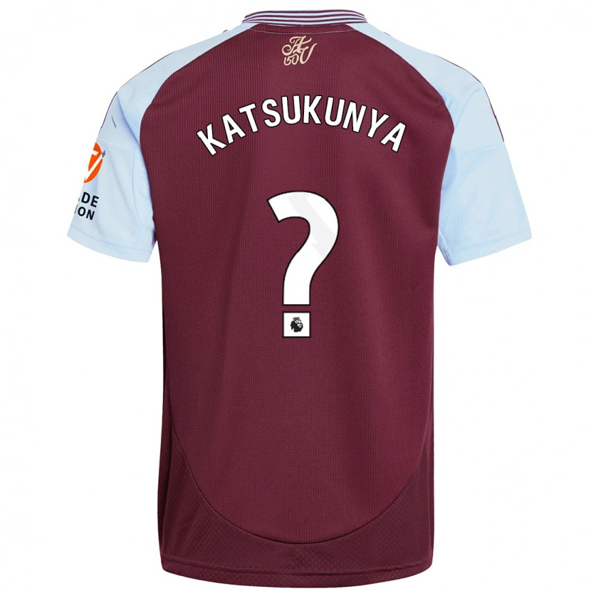 Danxen Kinderen Thierry Katsukunya #0 Bordeaux Hemelsblauw Thuisshirt Thuistenue 2024/25 T-Shirt