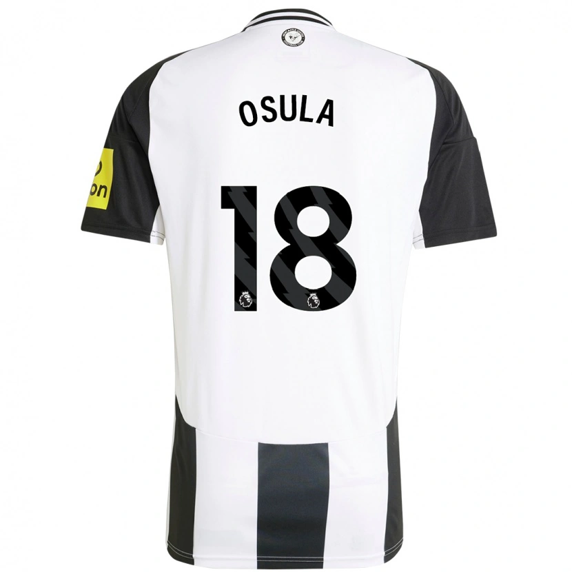 Danxen Kinderen William Osula #18 Wit Zwart Thuisshirt Thuistenue 2024/25 T-Shirt