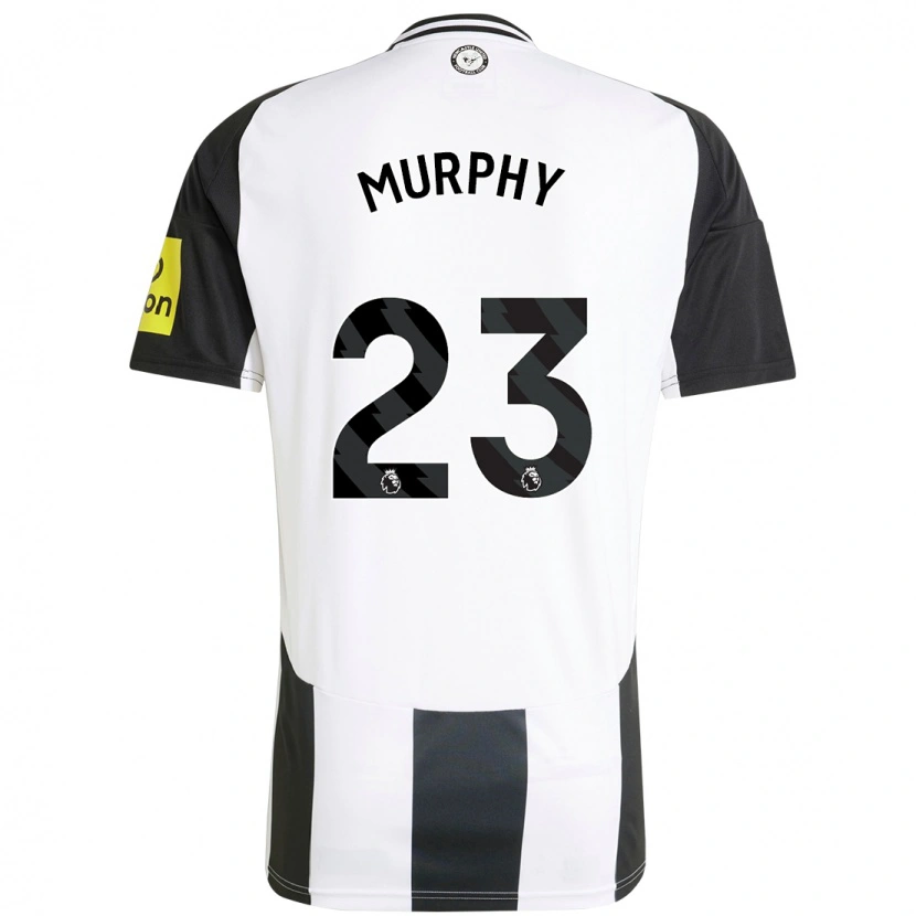 Danxen Kinderen Jacob Murphy #23 Wit Zwart Thuisshirt Thuistenue 2024/25 T-Shirt