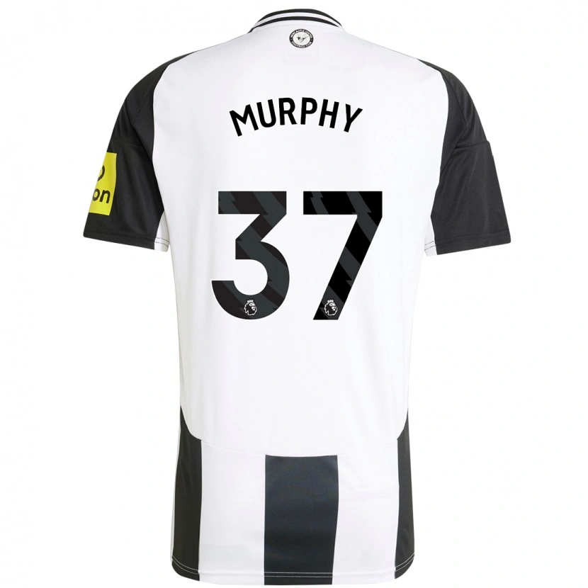 Danxen Kinderen Alex Murphy #37 Wit Zwart Thuisshirt Thuistenue 2024/25 T-Shirt