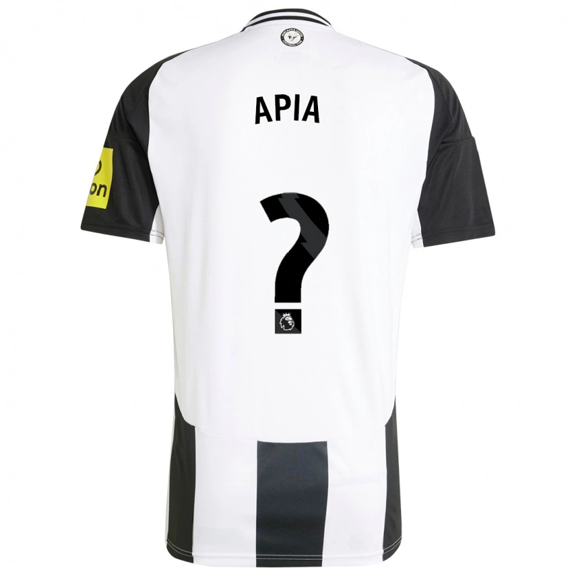 Danxen Kinderen Aaron Apia #0 Wit Zwart Thuisshirt Thuistenue 2024/25 T-Shirt