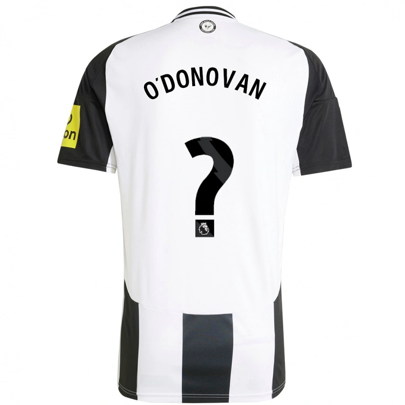 Danxen Kinderen Alex O'donovan #0 Wit Zwart Thuisshirt Thuistenue 2024/25 T-Shirt