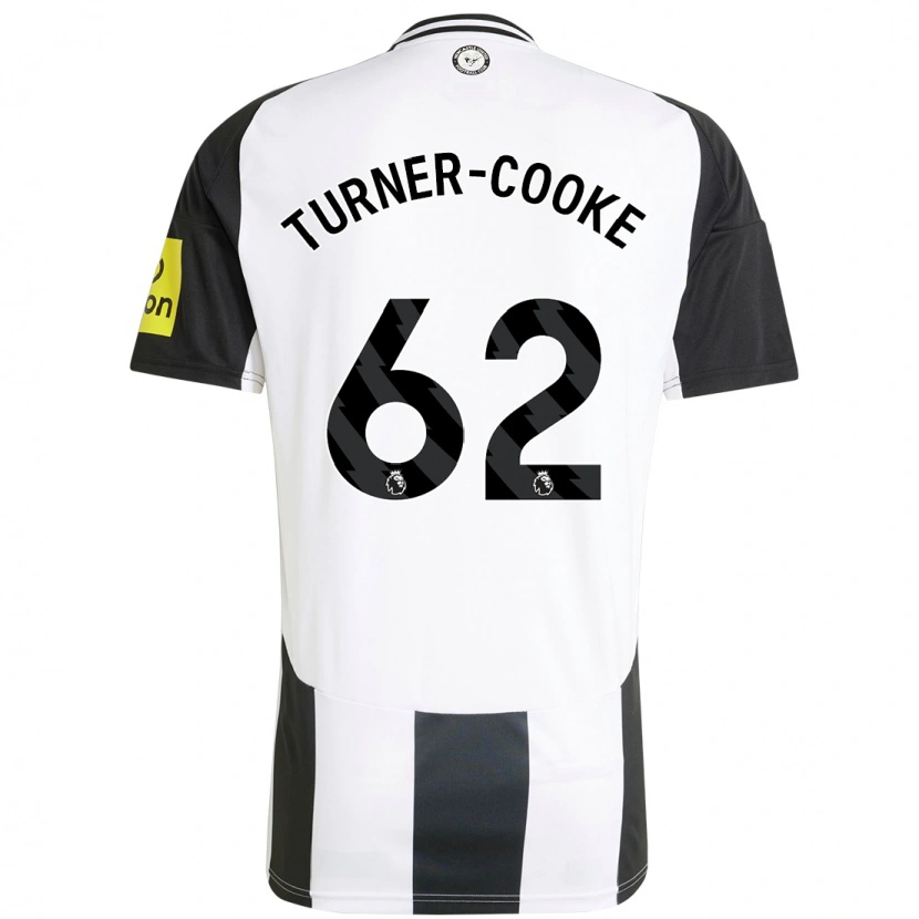 Danxen Kinderen Jay Turner-Cooke #62 Wit Zwart Thuisshirt Thuistenue 2024/25 T-Shirt