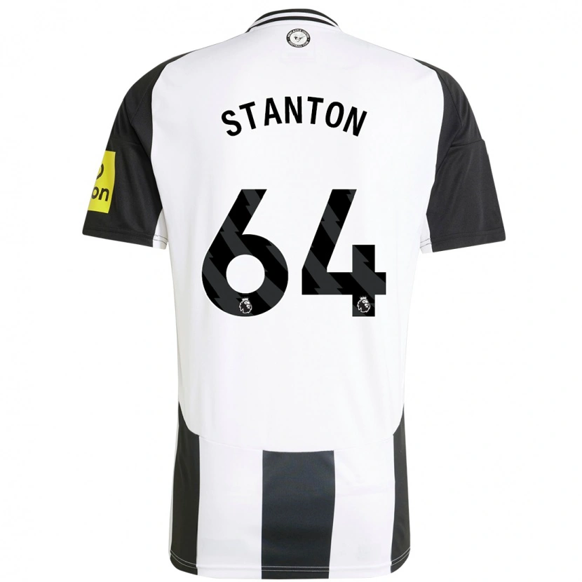 Danxen Kinderen Ellis Stanton #64 Wit Zwart Thuisshirt Thuistenue 2024/25 T-Shirt