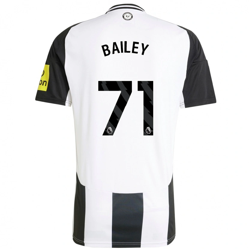 Danxen Kinderen Scott Bailey #71 Wit Zwart Thuisshirt Thuistenue 2024/25 T-Shirt